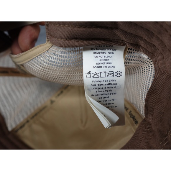 Prana Trucker Hat Womens OS Brown Chevron Embroidered Mesh Snapback Cap - Picture 8 of 8